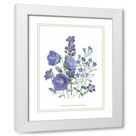 Loudon Florals II White Modern Wood Framed Art Print with Double Matting by Loudon, Jane