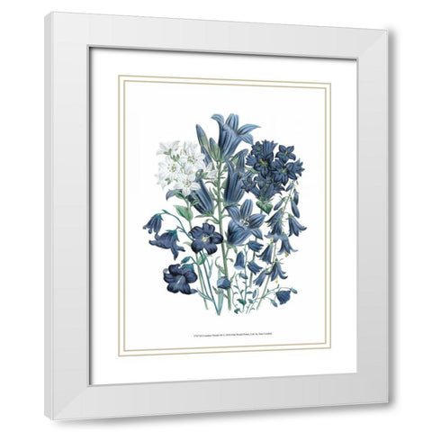 Loudon Florals III White Modern Wood Framed Art Print with Double Matting by Loudon, Jane