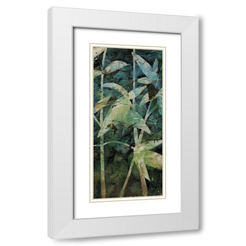 Mystic Reflections Panel II White Modern Wood Framed Art Print with Double Matting by Meagher, Megan