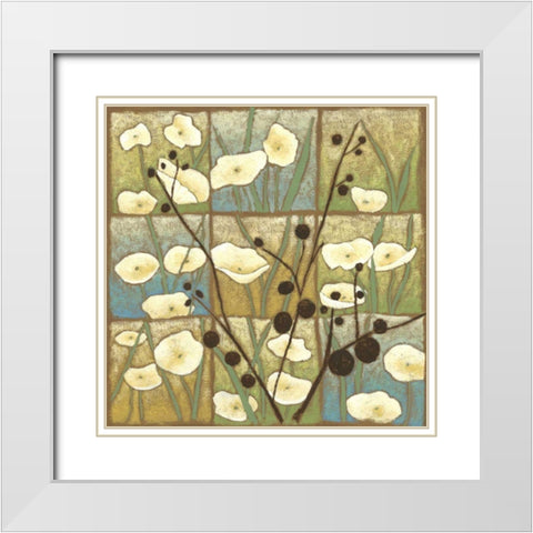 Orchard View I White Modern Wood Framed Art Print with Double Matting by Zarris, Chariklia