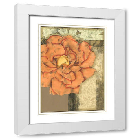 Small Ethereal Bloom I White Modern Wood Framed Art Print with Double Matting by Goldberger, Jennifer