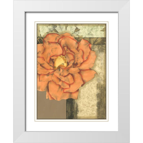 Small Ethereal Bloom I White Modern Wood Framed Art Print with Double Matting by Goldberger, Jennifer