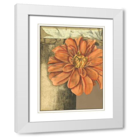 Small Ethereal Bloom II White Modern Wood Framed Art Print with Double Matting by Goldberger, Jennifer