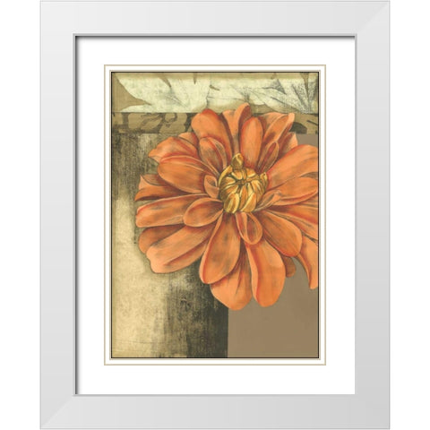 Small Ethereal Bloom II White Modern Wood Framed Art Print with Double Matting by Goldberger, Jennifer