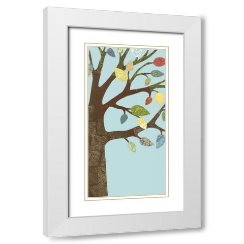 Arbor Patterns I White Modern Wood Framed Art Print with Double Matting by Meagher, Megan