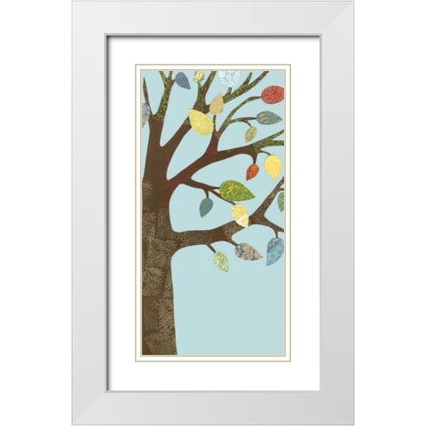 Arbor Patterns I White Modern Wood Framed Art Print with Double Matting by Meagher, Megan