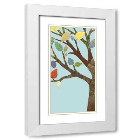 Arbor Patterns II White Modern Wood Framed Art Print with Double Matting by Meagher, Megan