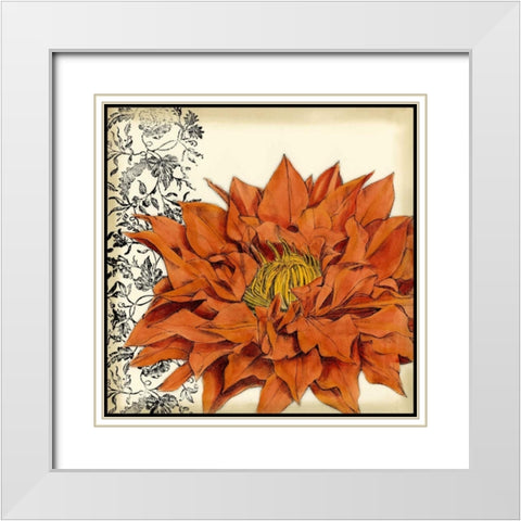 Botanica III White Modern Wood Framed Art Print with Double Matting by Goldberger, Jennifer