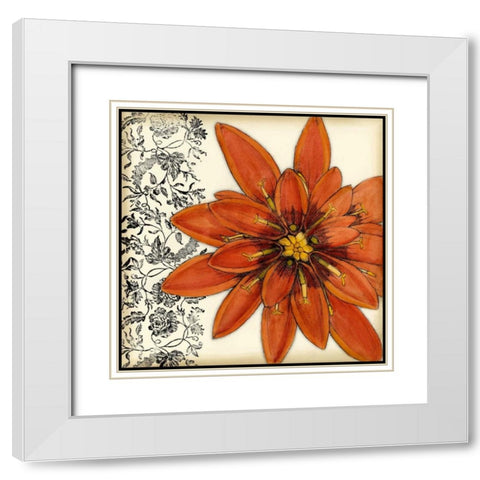 Botanica IV White Modern Wood Framed Art Print with Double Matting by Goldberger, Jennifer