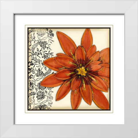 Botanica IV White Modern Wood Framed Art Print with Double Matting by Goldberger, Jennifer