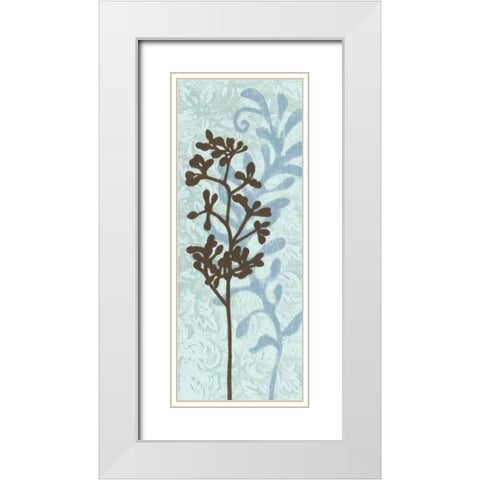 Layered Silhouettes II White Modern Wood Framed Art Print with Double Matting by Slocum, Nancy