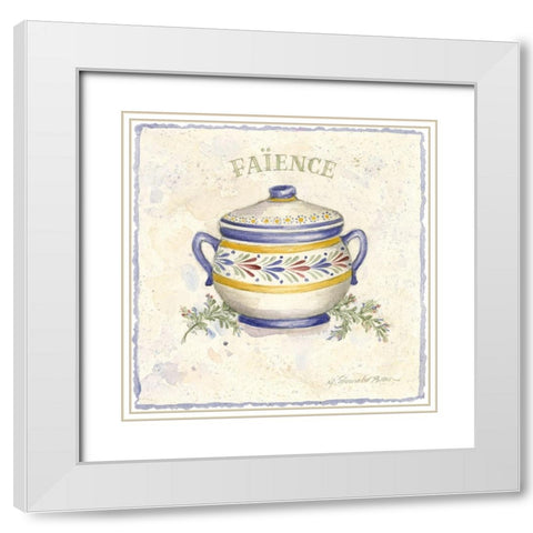 French Pottery I White Modern Wood Framed Art Print with Double Matting by Pallan, Nancy S.