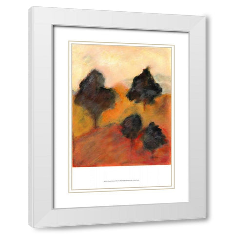 Printed Sonoma Hills I White Modern Wood Framed Art Print with Double Matting by Taylor, Kris