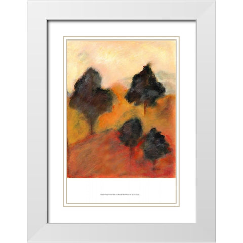 Printed Sonoma Hills I White Modern Wood Framed Art Print with Double Matting by Taylor, Kris