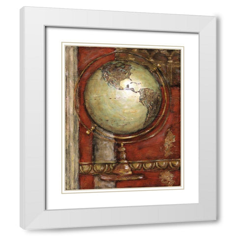 Journeys Beginning I White Modern Wood Framed Art Print with Double Matting by Zarris, Chariklia