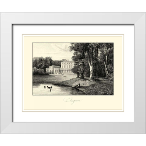 View of Frogmore White Modern Wood Framed Art Print with Double Matting by Hakewill, James