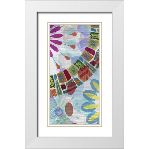 Midway Panels I White Modern Wood Framed Art Print with Double Matting by Burghardt, James