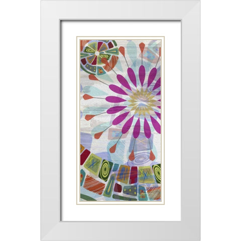 Midway Panels II White Modern Wood Framed Art Print with Double Matting by Burghardt, James