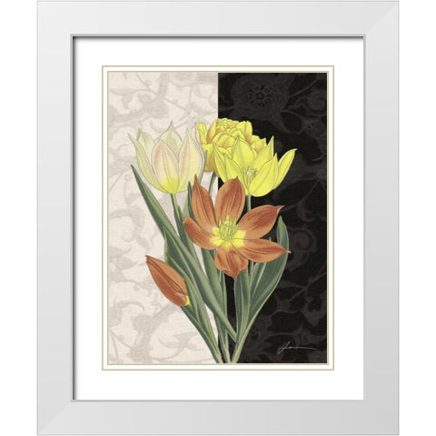 Centerpiece II White Modern Wood Framed Art Print with Double Matting by Burghardt, James