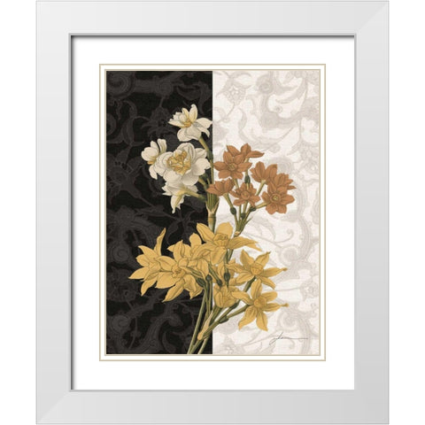 Centerpiece III White Modern Wood Framed Art Print with Double Matting by Burghardt, James