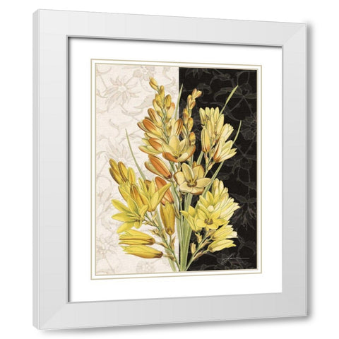Centerpiece IV White Modern Wood Framed Art Print with Double Matting by Burghardt, James