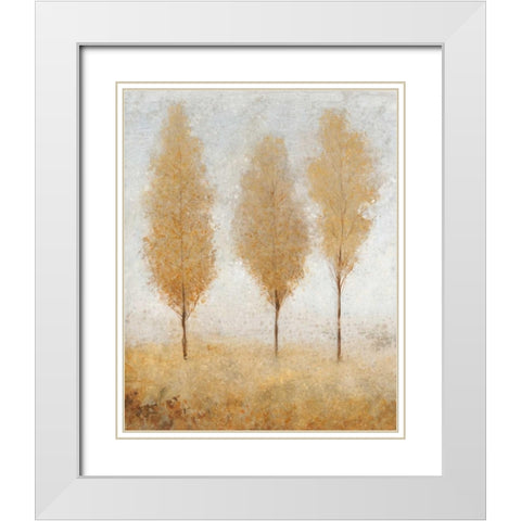 Autumn Springs I White Modern Wood Framed Art Print with Double Matting by OToole, Tim