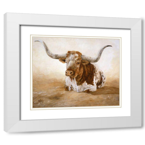 Easy Rider White Modern Wood Framed Art Print with Double Matting by Winkler, Kathy