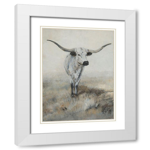 Lasting Impression White Modern Wood Framed Art Print with Double Matting by Winkler, Kathy