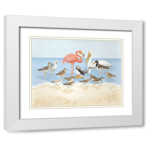 Seabird Summit White Modern Wood Framed Art Print with Double Matting by Russell, Wendy