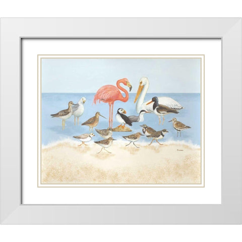 Seabird Summit White Modern Wood Framed Art Print with Double Matting by Russell, Wendy