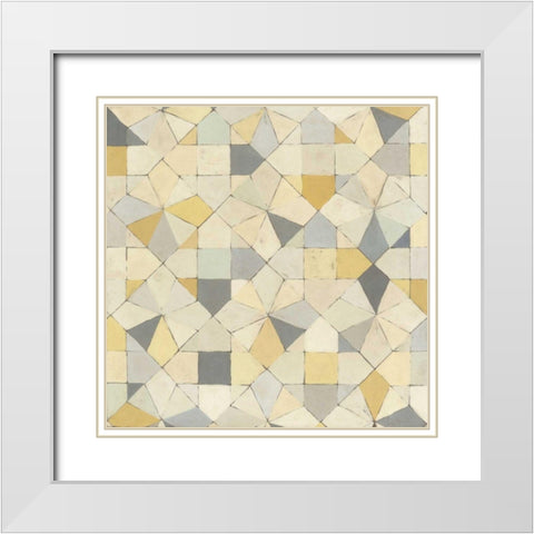 Interplay II White Modern Wood Framed Art Print with Double Matting by Meagher, Megan