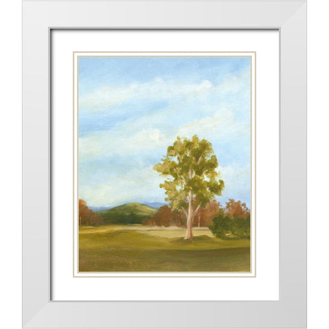 Small Summer Horizons VI White Modern Wood Framed Art Print with Double Matting by Harper, Ethan