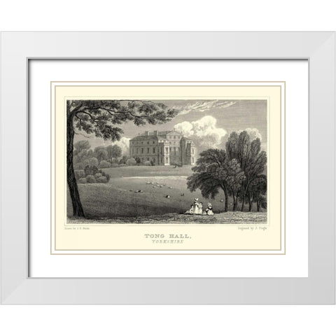 Tong Hall White Modern Wood Framed Art Print with Double Matting by Neale, J.P.