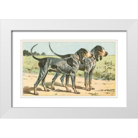 Mans Best Friend VIII White Modern Wood Framed Art Print with Double Matting by Unknown