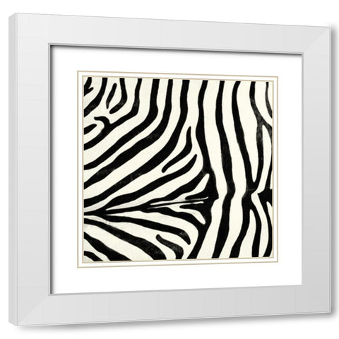 Animal Instinct VII White Modern Wood Framed Art Print with Double Matting by Vision Studio