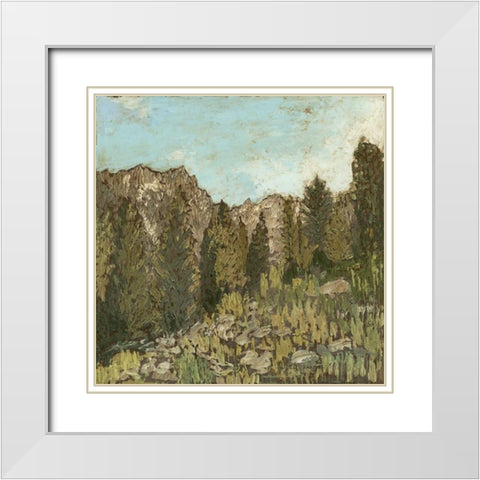 Western View II White Modern Wood Framed Art Print with Double Matting by Meagher, Megan