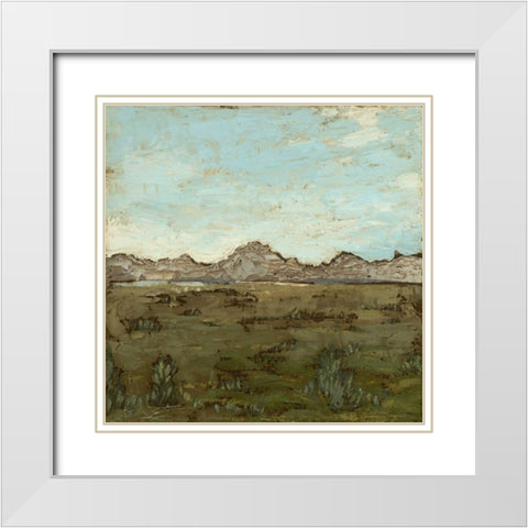 Western View IV White Modern Wood Framed Art Print with Double Matting by Meagher, Megan