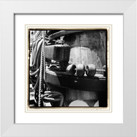 Ship Shape III White Modern Wood Framed Art Print with Double Matting by DeNardo, Laura