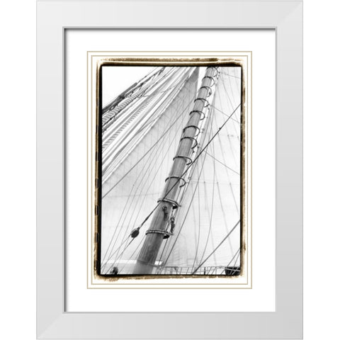 Set Sail VI White Modern Wood Framed Art Print with Double Matting by DeNardo, Laura