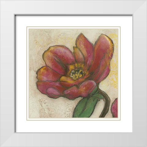 Tulip Poplar I White Modern Wood Framed Art Print with Double Matting by Goldberger, Jennifer