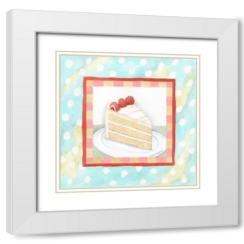 Vanilla Cake White Modern Wood Framed Art Print with Double Matting by Meagher, Megan