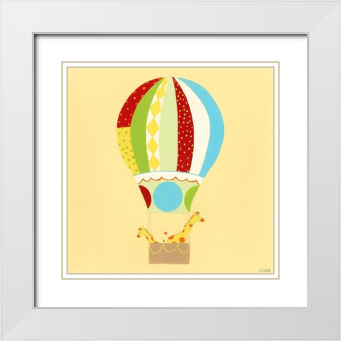 Up, Up and Away II White Modern Wood Framed Art Print with Double Matting by Vess, June Erica