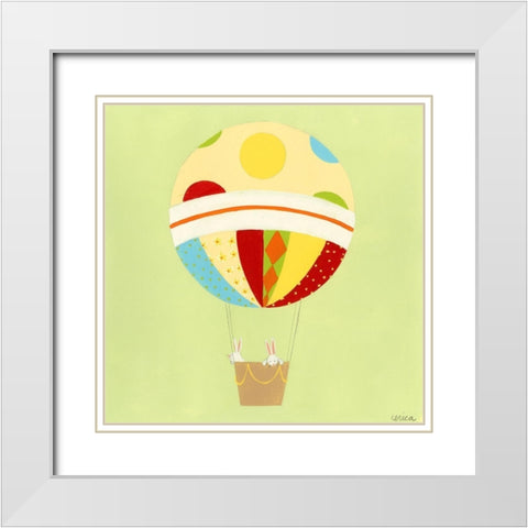 Up, Up and Away IV White Modern Wood Framed Art Print with Double Matting by Vess, June Erica