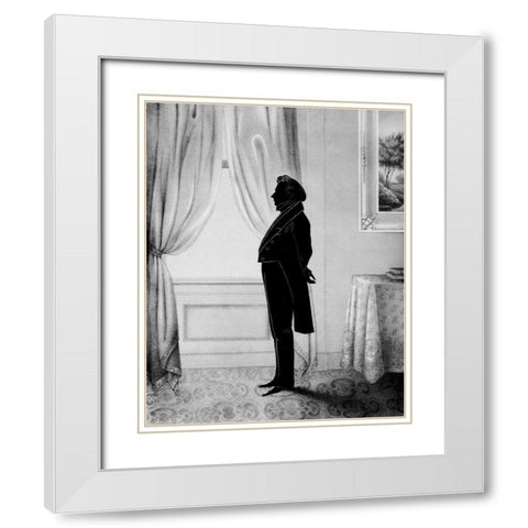 Men of Distinction II White Modern Wood Framed Art Print with Double Matting by Brown, William Henry