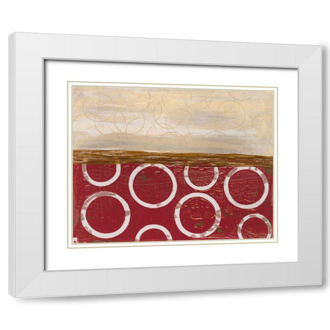 Going in Circles II White Modern Wood Framed Art Print with Double Matting by Avondet, Natalie
