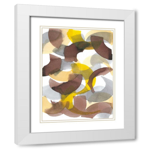 Parenthesis I White Modern Wood Framed Art Print with Double Matting by Fuchs, Jodi