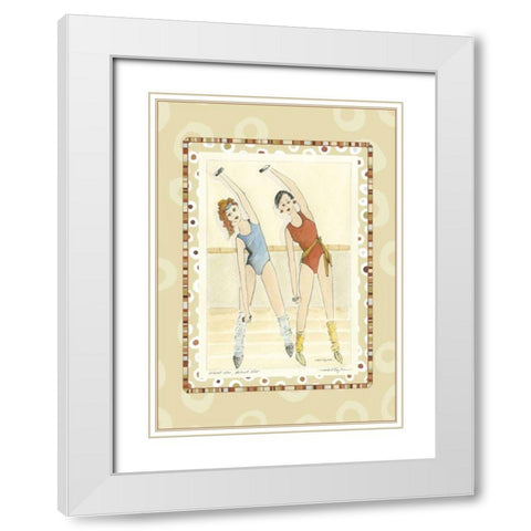 Waist Not, Want Not White Modern Wood Framed Art Print with Double Matting by Taylor, Kris