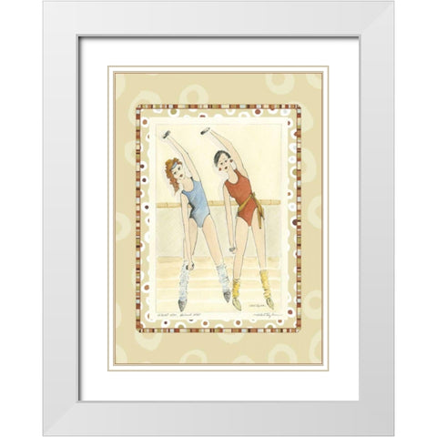 Waist Not, Want Not White Modern Wood Framed Art Print with Double Matting by Taylor, Kris
