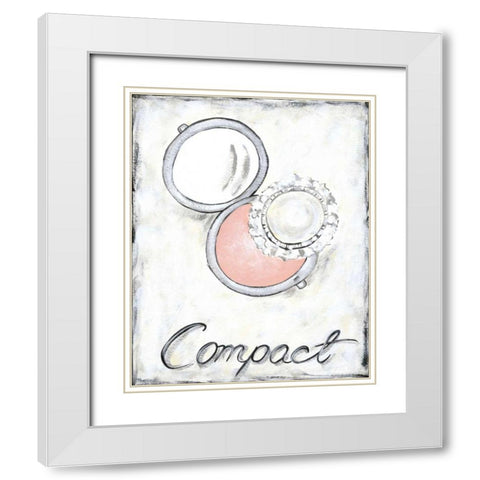 Compact White Modern Wood Framed Art Print with Double Matting by Zarris, Chariklia