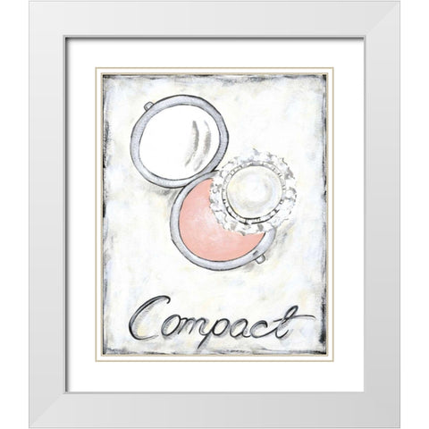 Compact White Modern Wood Framed Art Print with Double Matting by Zarris, Chariklia